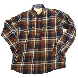 Tailor Vintage Shacket Size Small Sherpa Fleece Lining